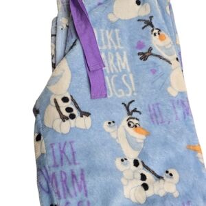 Disney Olaf Women's Pajama Bottoms - Blue and White